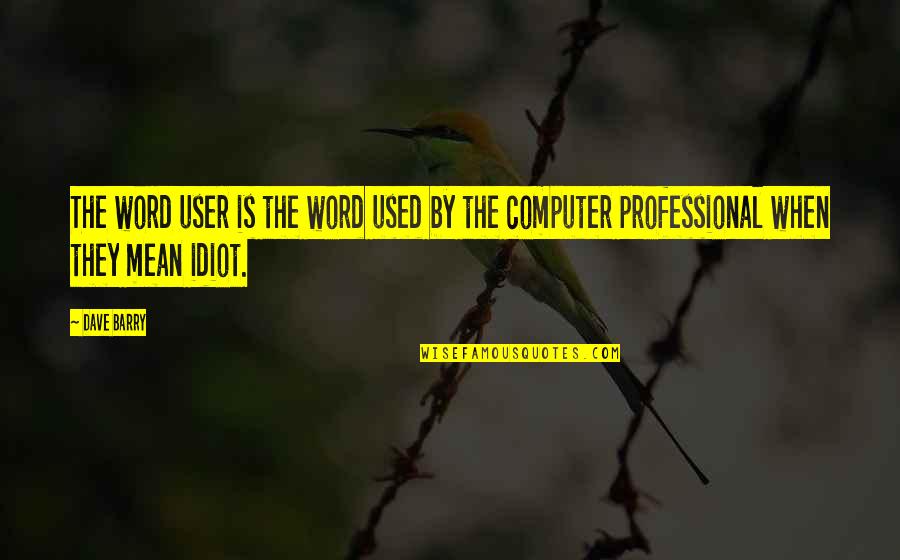 Chwil Wki Przez Internet Bez Bik Quotes By Dave Barry: The word user is the word used by