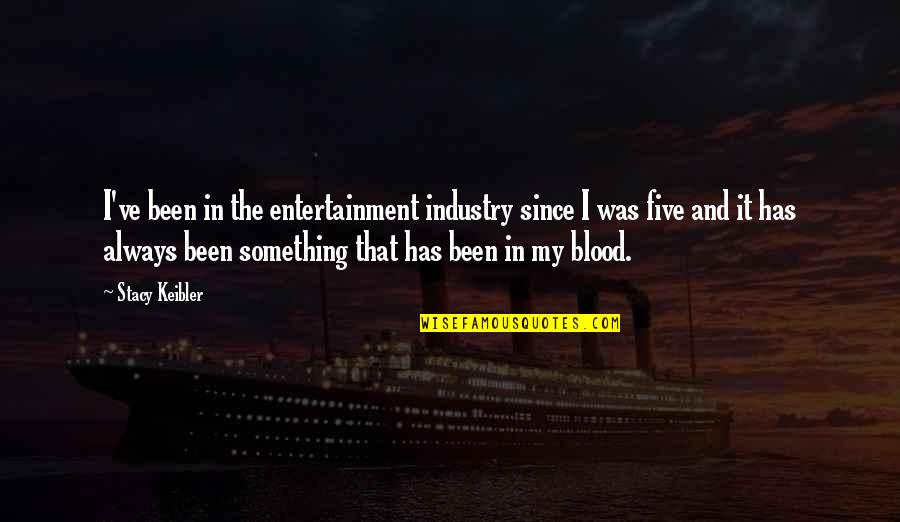 Cidado Br Quotes By Stacy Keibler: I've been in the entertainment industry since I