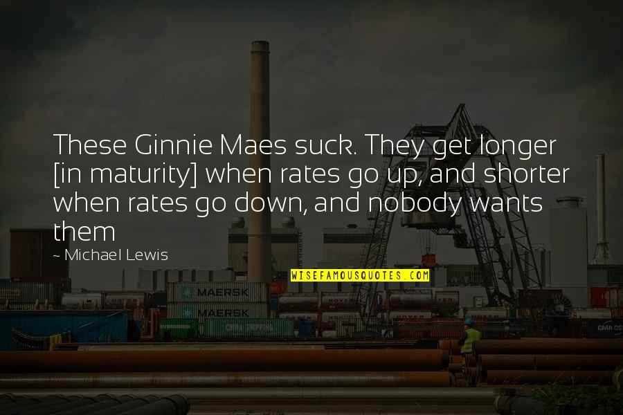 Cienega Quotes By Michael Lewis: These Ginnie Maes suck. They get longer [in