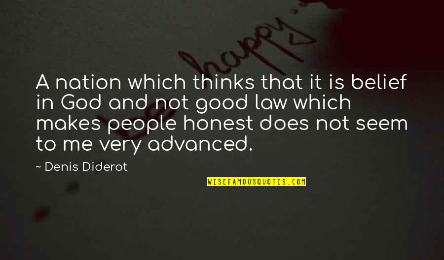 Cienia Mgly Quotes By Denis Diderot: A nation which thinks that it is belief Cienia Mgly Quotes By Denis Diderot: A nation which thinks that it is belief
