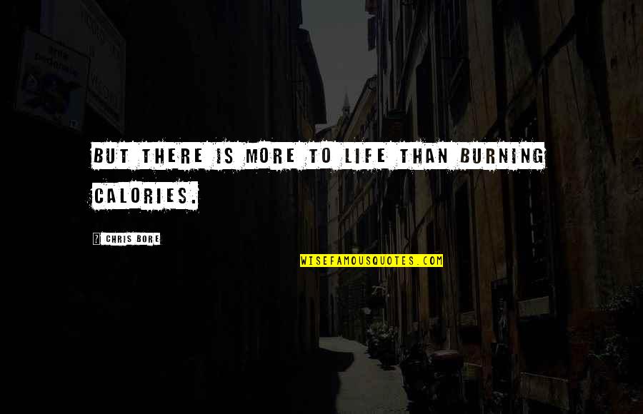 Cientos Shoes Quotes By Chris Bore: But there is more to life than burning