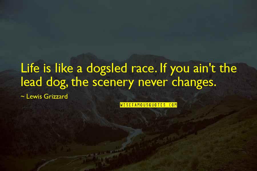 Cigliano Chianti Quotes By Lewis Grizzard: Life is like a dogsled race. If you