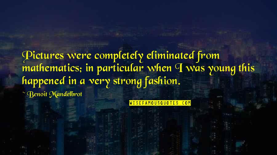 Cimcef Quotes By Benoit Mandelbrot: Pictures were completely eliminated from mathematics; in particular Cimcef Quotes By Benoit Mandelbrot: Pictures were completely eliminated from mathematics; in particular