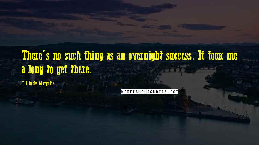 Cindy Margolis quotes: There's no such thing as an overnight success. It took me a long to get there.