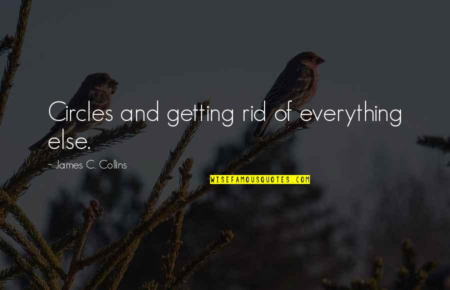Circles Of Quotes By James C. Collins: Circles and getting rid of everything else.