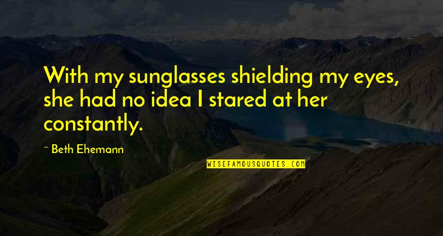 Circumcision Quotes By Beth Ehemann: With my sunglasses shielding my eyes, she had