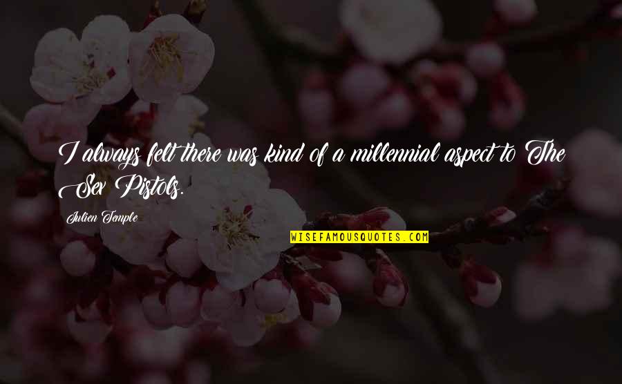 Circumscribed Scleroderma Quotes By Julien Temple: I always felt there was kind of a