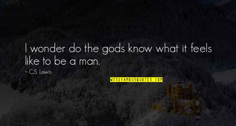 Cisgender Female Quotes By C.S. Lewis: I wonder do the gods know what it