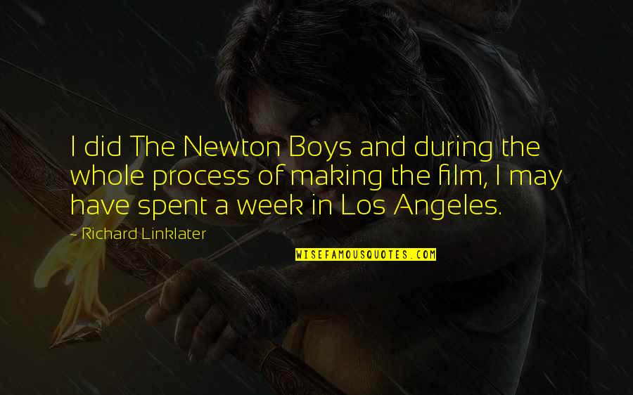 Citizen Vince Quotes By Richard Linklater: I did The Newton Boys and during the Citizen Vince Quotes By Richard Linklater: I did The Newton Boys and during the