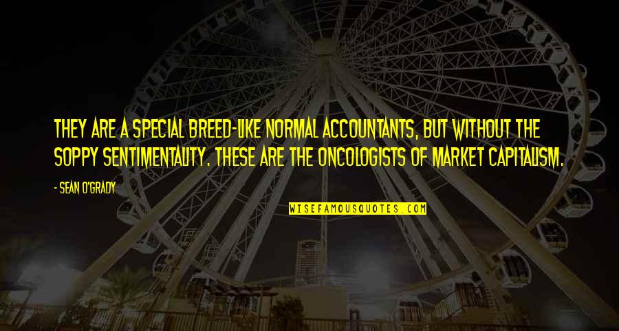 Ciudadela For Sale Quotes By Sean O'Grady: They are a special breed-like normal accountants, but