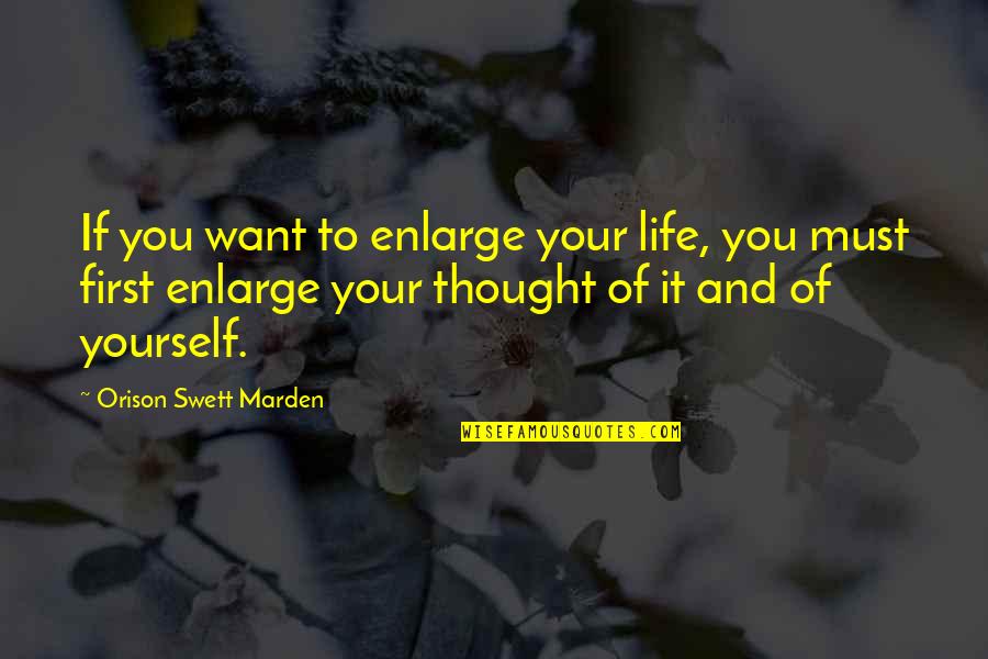 Civilization 5 Game Quotes By Orison Swett Marden: If you want to enlarge your life, you Civilization 5 Game Quotes By Orison Swett Marden: If you want to enlarge your life, you