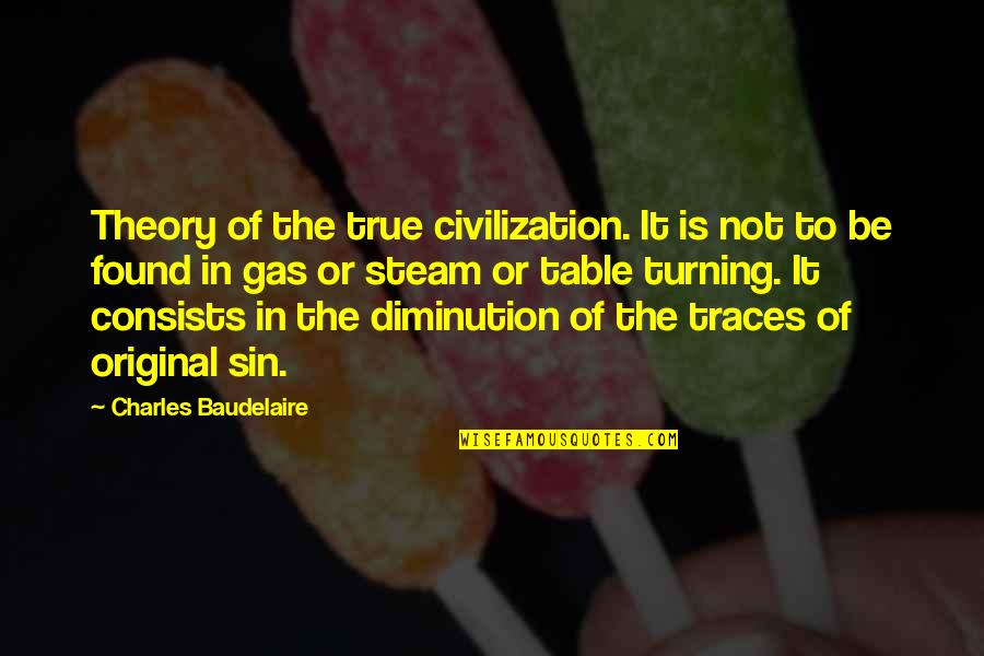 Civilization Theory Quotes By Charles Baudelaire: Theory of the true civilization. It is not