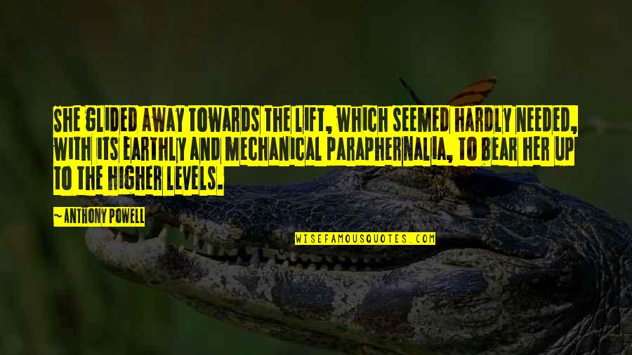 Clairvoyance Quotes By Anthony Powell: She glided away towards the lift, which seemed