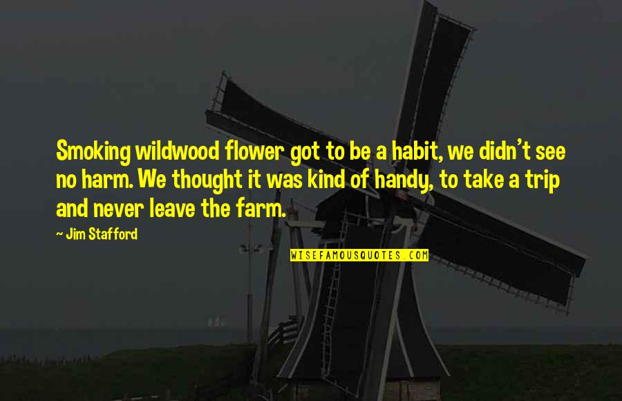 Clairvoyante Quotes By Jim Stafford: Smoking wildwood flower got to be a habit,