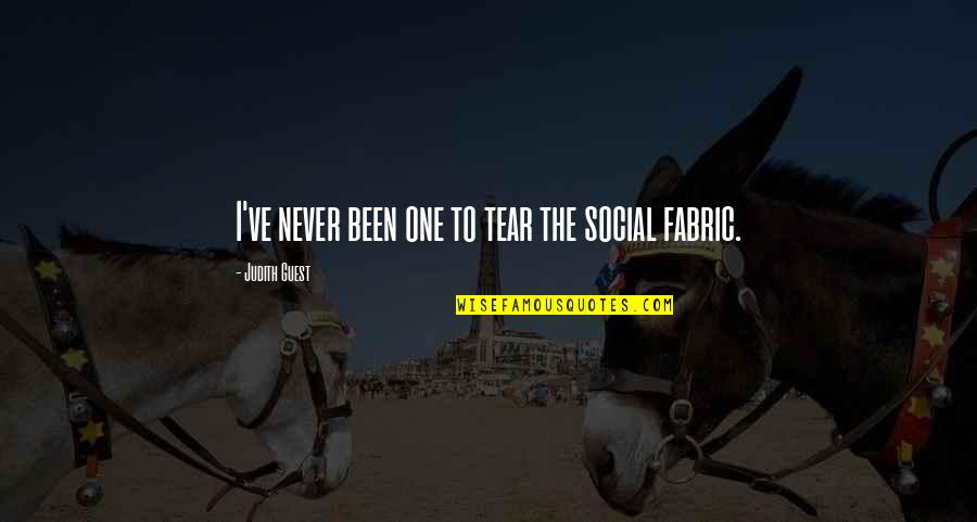 Clamena Quotes By Judith Guest: I've never been one to tear the social