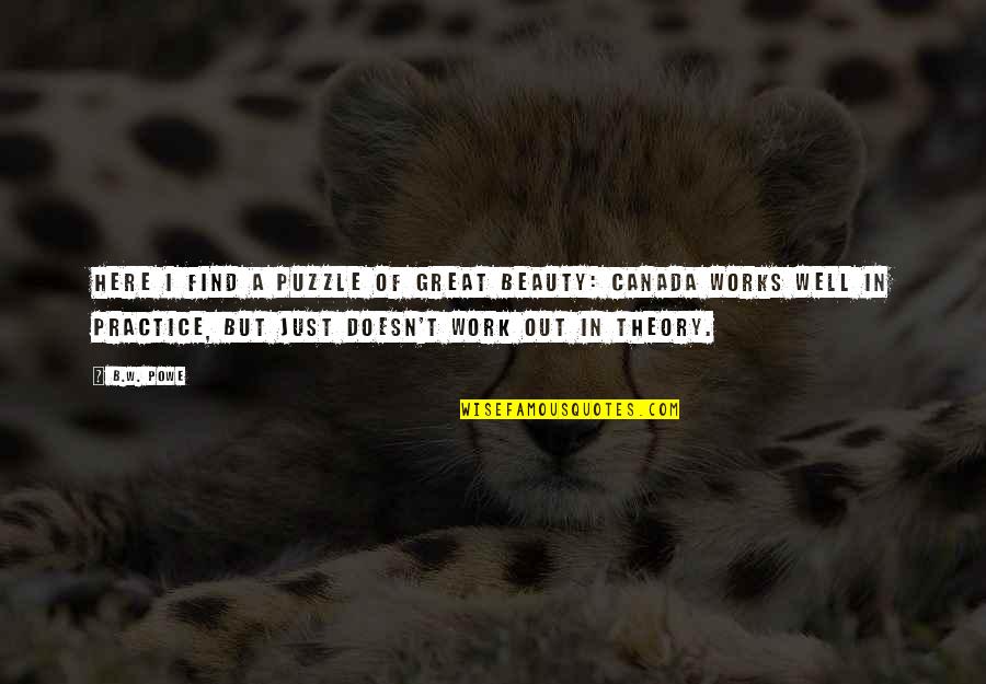 Clara Barton Quote Quotes By B.W. Powe: Here I find a puzzle of great beauty: Clara Barton Quote Quotes By B.W. Powe: Here I find a puzzle of great beauty: