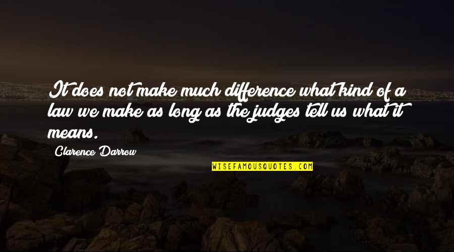 Clarence Darrow Quotes By Clarence Darrow: It does not make much difference what kind