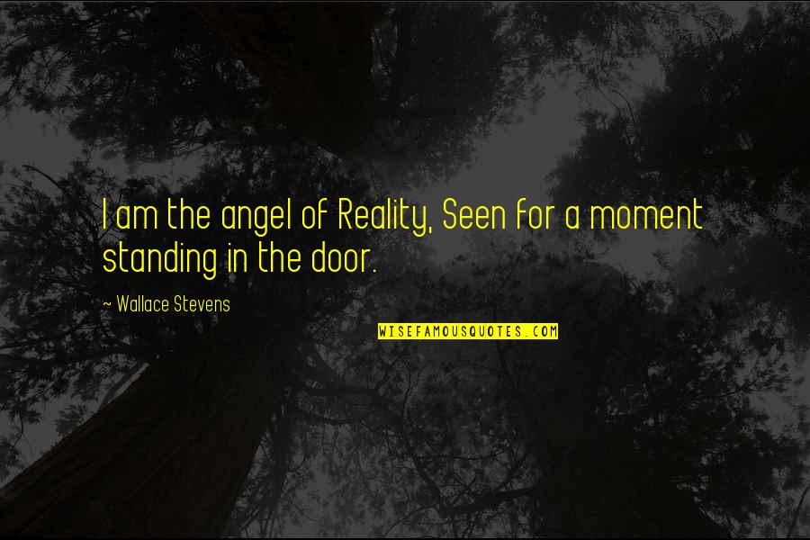 Claro Recto Quotes By Wallace Stevens: I am the angel of Reality, Seen for