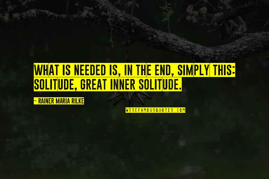 Clary Fairchild Book Quotes By Rainer Maria Rilke: What is needed is, in the end, simply Clary Fairchild Book Quotes By Rainer Maria Rilke: What is needed is, in the end, simply