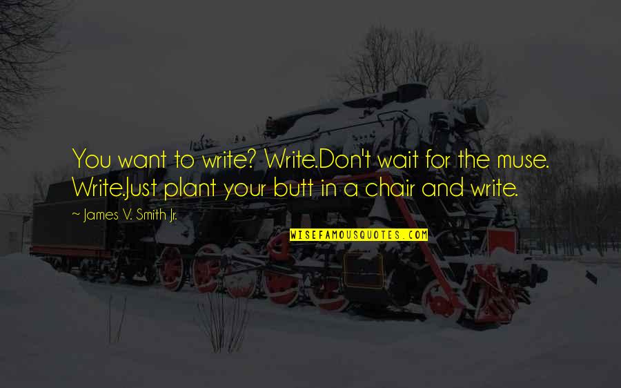 Class In Blood Brothers Quotes By James V. Smith Jr.: You want to write? Write.Don't wait for the