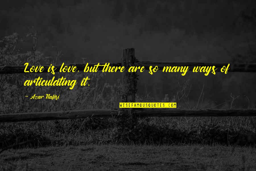 Claudinho Y Quotes By Azar Nafisi: Love is love, but there are so many