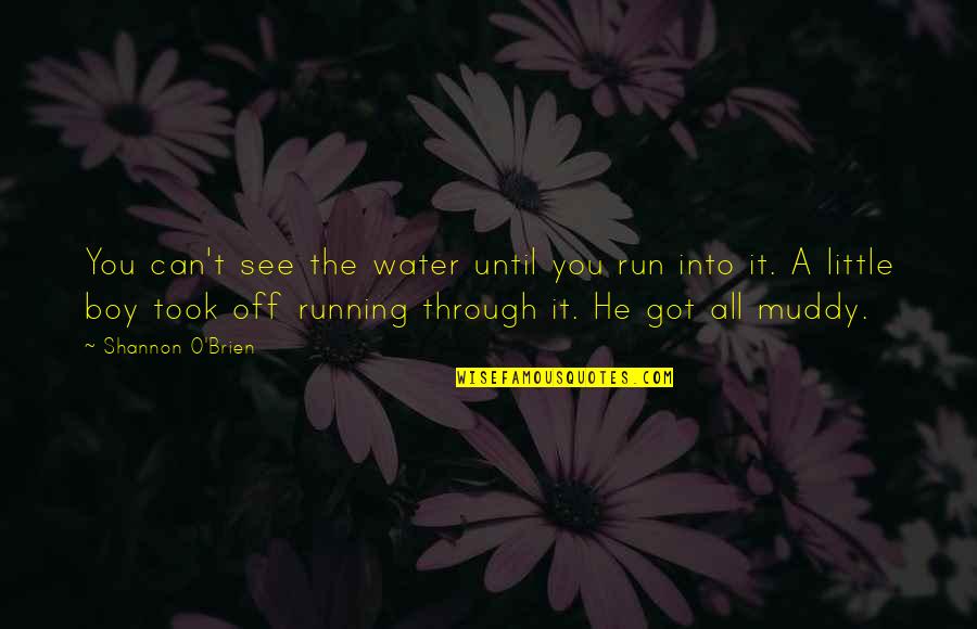 Clavo De Olor Quotes By Shannon O'Brien: You can't see the water until you run
