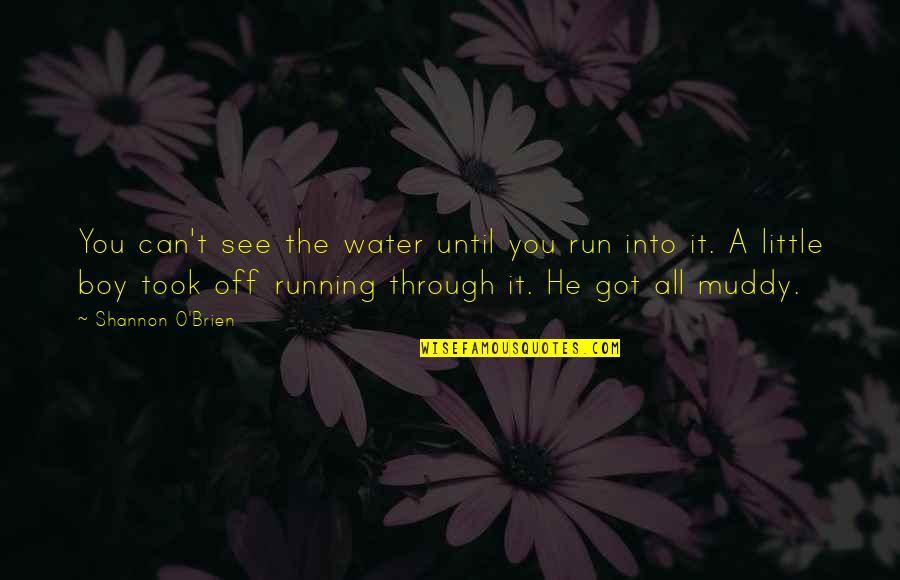 Clavo De Olor Quotes By Shannon O'Brien: You can't see the water until you run Clavo De Olor Quotes By Shannon O'Brien: You can't see the water until you run