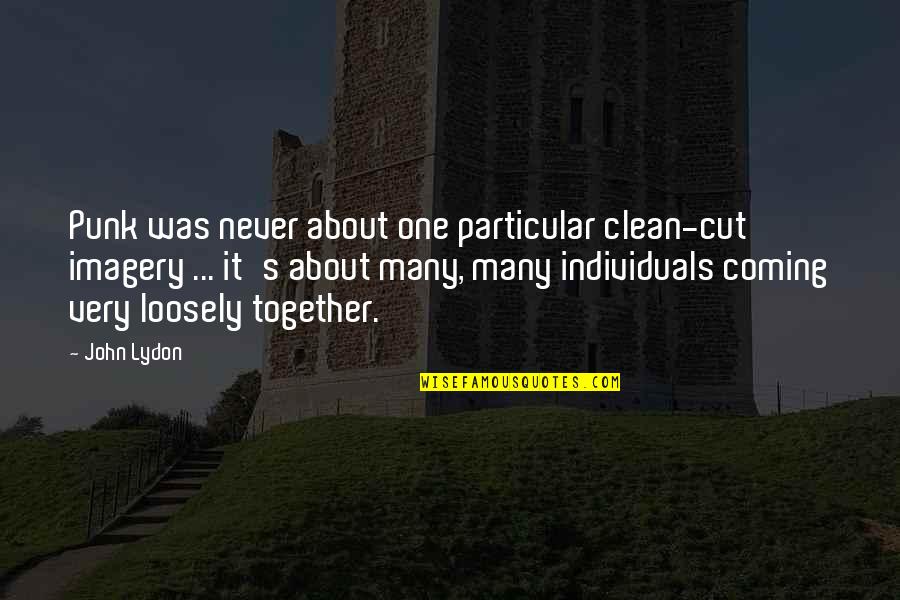 Clean Cut Quotes By John Lydon: Punk was never about one particular clean-cut imagery
