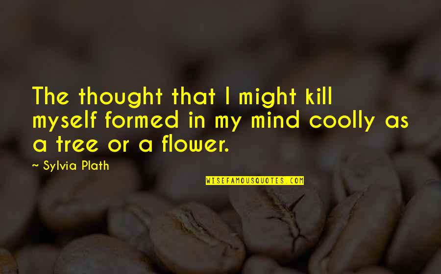 Cleanliness And Godliness Quotes By Sylvia Plath: The thought that I might kill myself formed