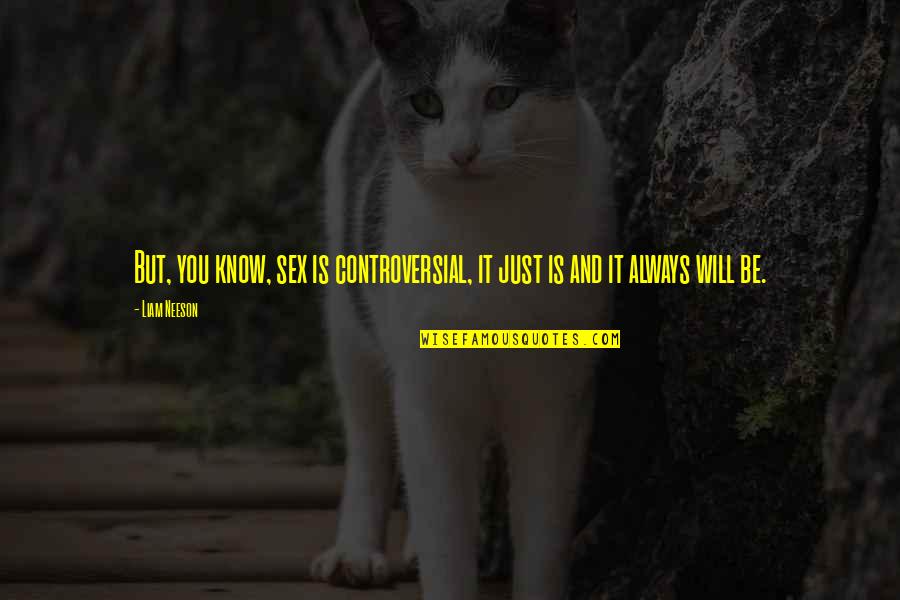 Cleaves Bessmer Quotes By Liam Neeson: But, you know, sex is controversial, it just