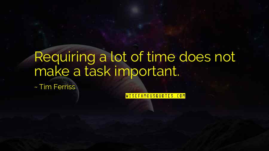 Clenching Teeth Quotes By Tim Ferriss: Requiring a lot of time does not make Clenching Teeth Quotes By Tim Ferriss: Requiring a lot of time does not make