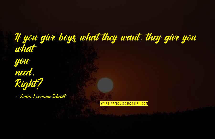 Cleveland Ohio Quotes By Erica Lorraine Scheidt: If you give boys what they want, they