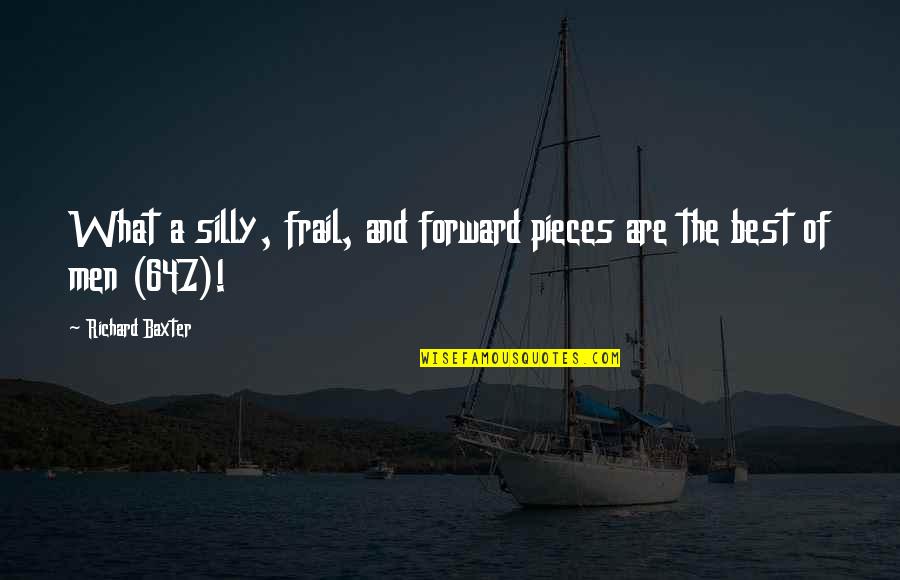 Clever Noodle Quotes By Richard Baxter: What a silly, frail, and forward pieces are