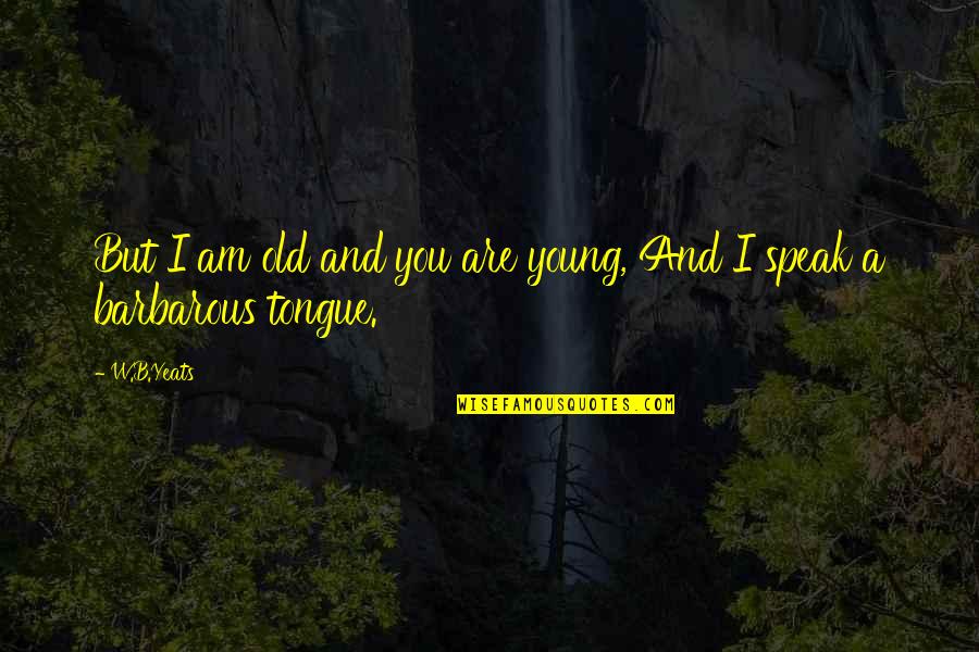 Clever Passover Quotes By W.B.Yeats: But I am old and you are young,