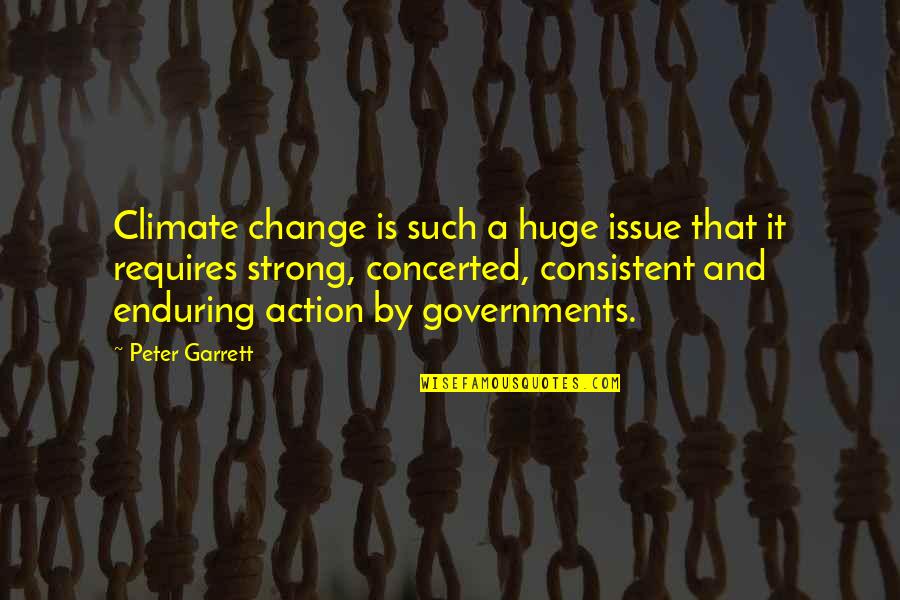 Climate Action Quotes By Peter Garrett: Climate change is such a huge issue that