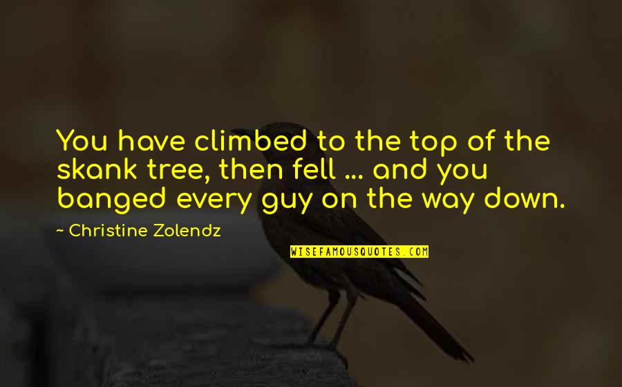 Climbed Quotes By Christine Zolendz: You have climbed to the top of the