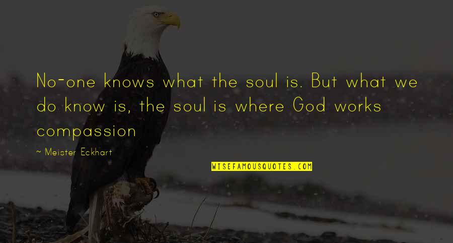 Climbing Obstacles Quotes By Meister Eckhart: No-one knows what the soul is. But what