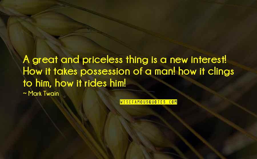 Clings Quotes By Mark Twain: A great and priceless thing is a new Clings Quotes By Mark Twain: A great and priceless thing is a new