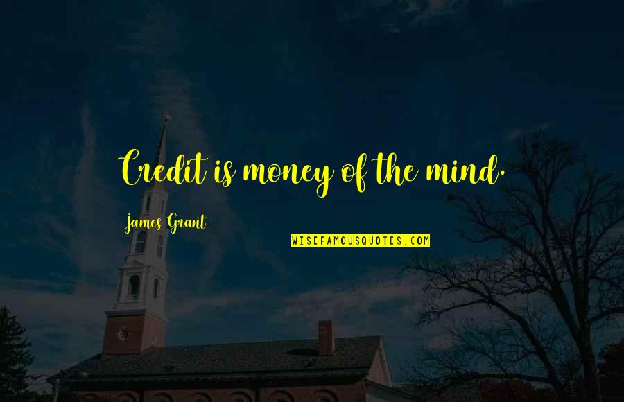 Clockwork Orange Milk Bar Quotes By James Grant: Credit is money of the mind.