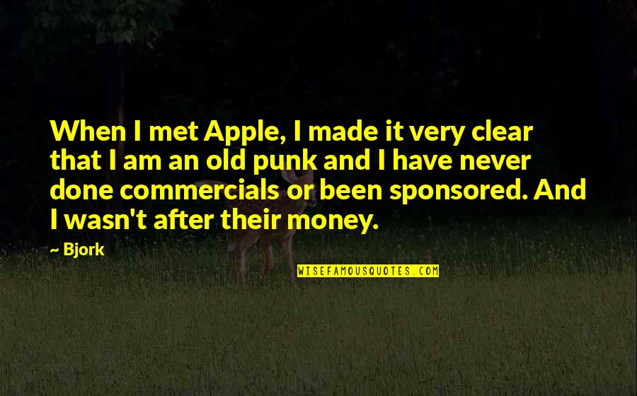 Clonic Movements Quotes By Bjork: When I met Apple, I made it very