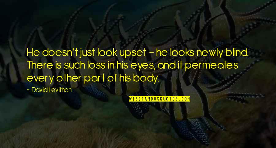 Close To Heaven Quotes By David Levithan: He doesn't just look upset - he looks Close To Heaven Quotes By David Levithan: He doesn't just look upset - he looks
