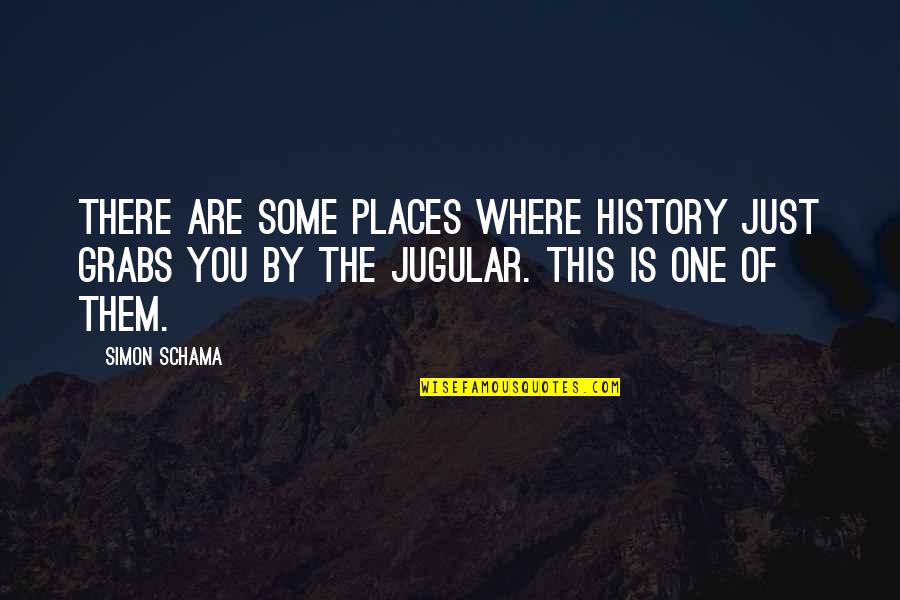 Closures Quotes By Simon Schama: There are some places where history just grabs