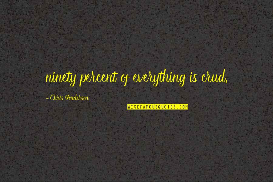Clothbound Book Quotes By Chris Anderson: ninety percent of everything is crud. Clothbound Book Quotes By Chris Anderson: ninety percent of everything is crud.
