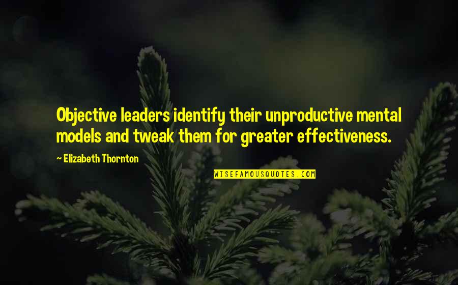 Clothes With Spanish Quotes By Elizabeth Thornton: Objective leaders identify their unproductive mental models and Clothes With Spanish Quotes By Elizabeth Thornton: Objective leaders identify their unproductive mental models and