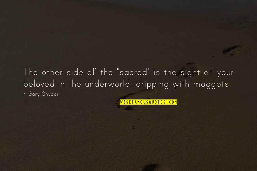 Clueless Polaroids Quotes By Gary Snyder: The other side of the "sacred" is the