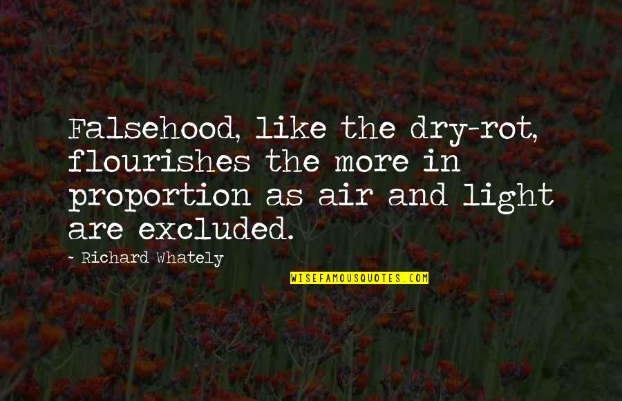 Clutched Crossword Quotes By Richard Whately: Falsehood, like the dry-rot, flourishes the more in