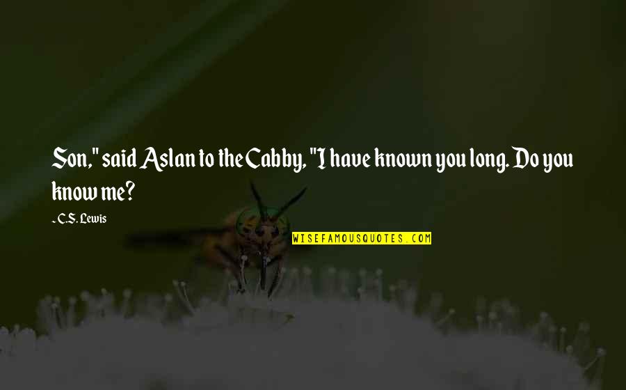 C'mon Son Quotes By C.S. Lewis: Son," said Aslan to the Cabby, "I have