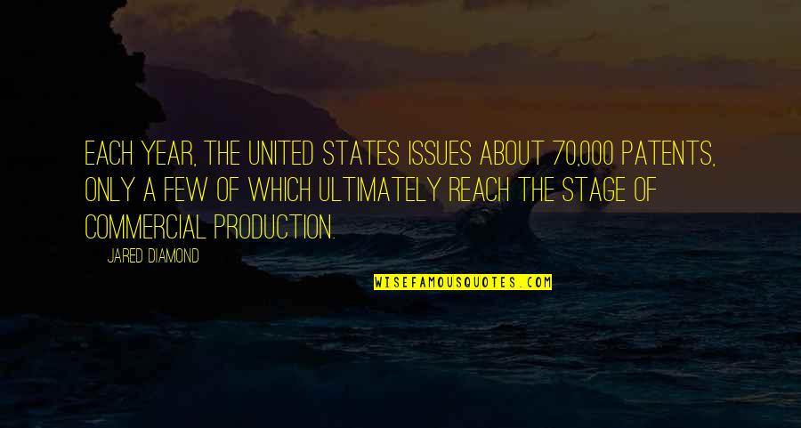 Co Production Quotes By Jared Diamond: Each year, the United States issues about 70,000