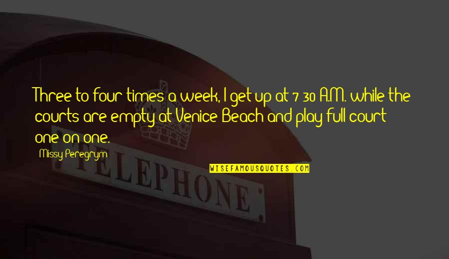 Coach Tony Robichaux Quotes By Missy Peregrym: Three to four times a week, I get Coach Tony Robichaux Quotes By Missy Peregrym: Three to four times a week, I get