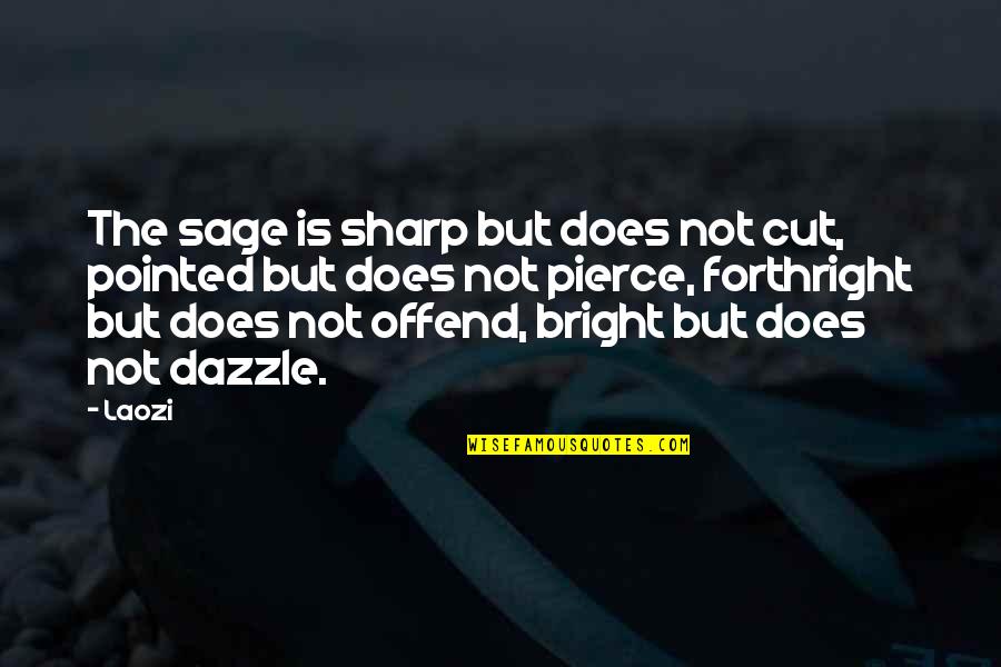 Coat Drive Quotes By Laozi: The sage is sharp but does not cut,